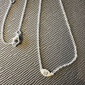 Judith Jack Sterling Silver Necklace with Evil Eye Pendant